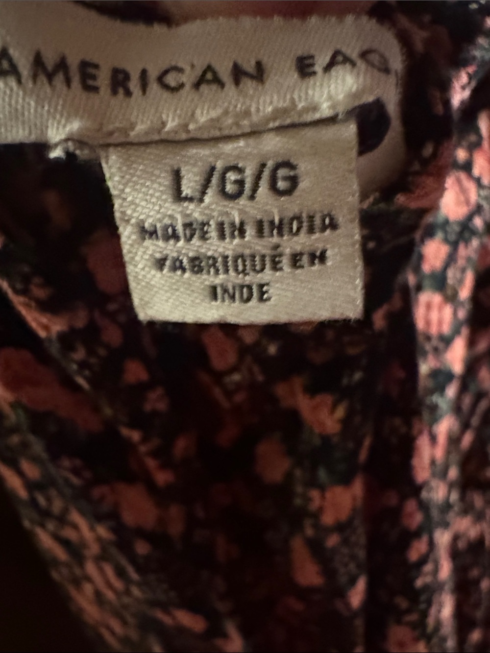 American Eagle Outfitters Black and Red Floral Jumper - Picture 2 of 7